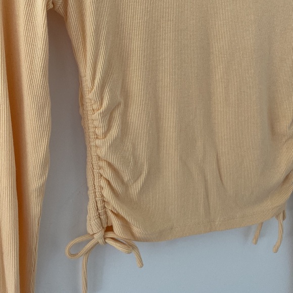 Princess Polly Yellow Ripped Ruched Top - Picture 7 of 10